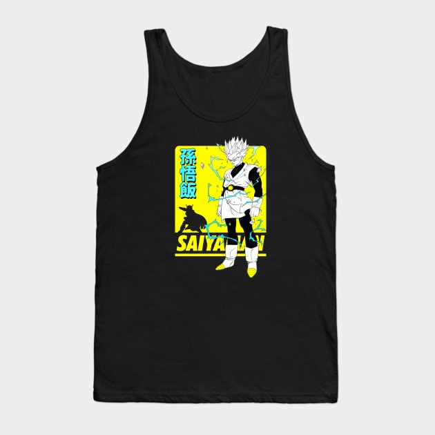 SSJ Saiyaman Gohan Tank Top by takutaku